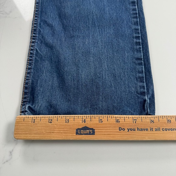 American Eagle Mens Y2K Relaxed Straight Jeans Blue Denim Normcore W36 L33 - Picture 10 of 11